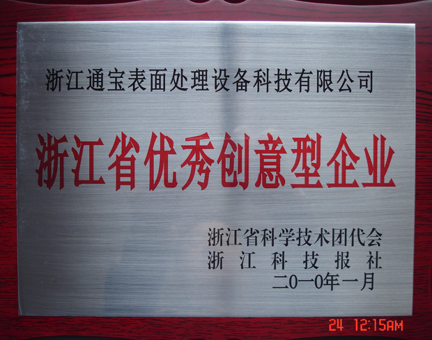 創(chuàng)意型企業(yè)證書