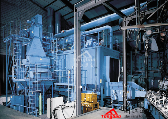 滾筒擺床通過式自動拋丸機