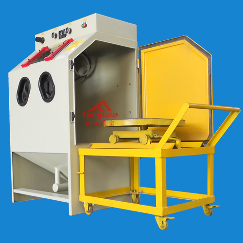 （標(biāo)準(zhǔn)型）推車轉(zhuǎn)臺式噴砂機(jī)