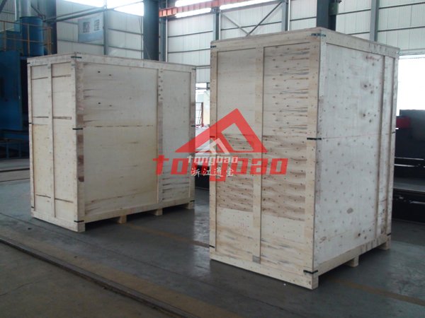 自動噴砂機裝箱完成